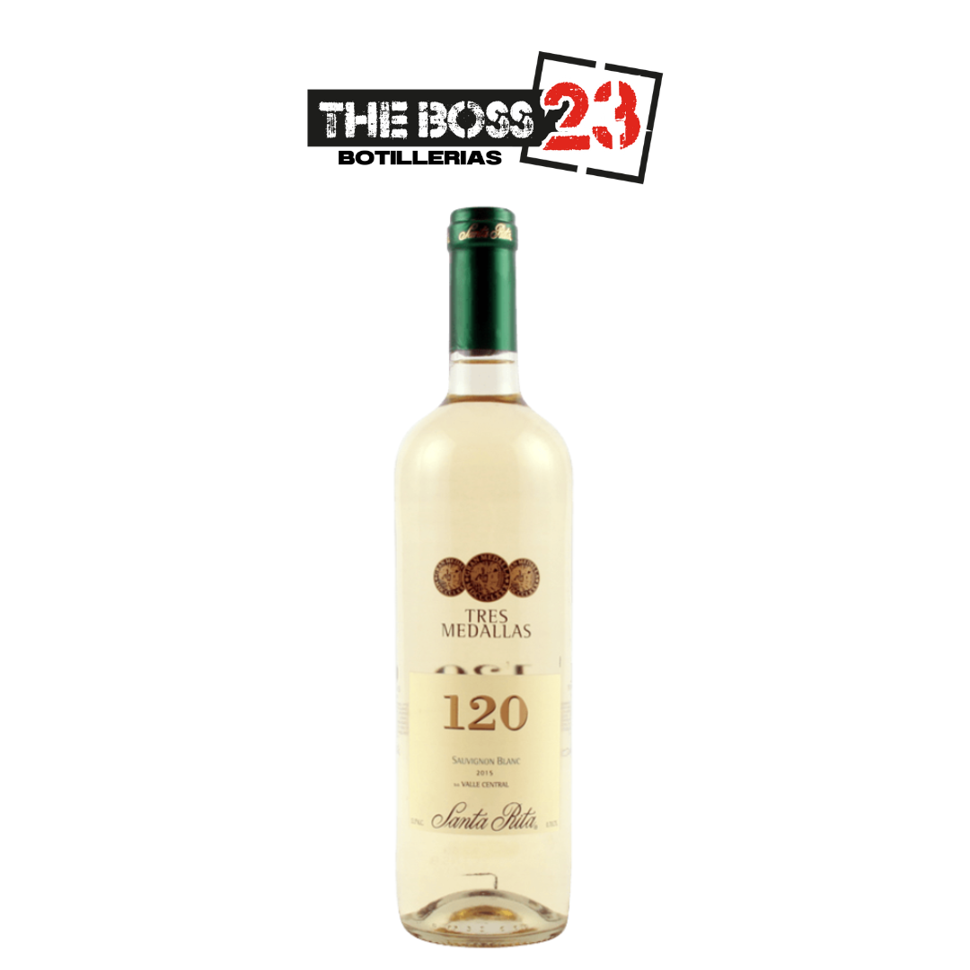 Vino 120 Tres medallas blanco 3/4