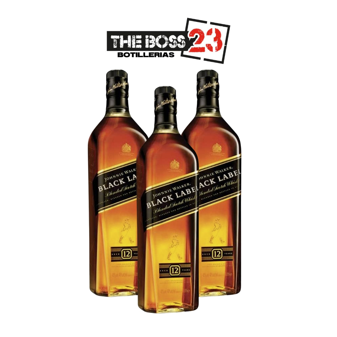 Whisky Johnnie Walker Black Label 750cc x3