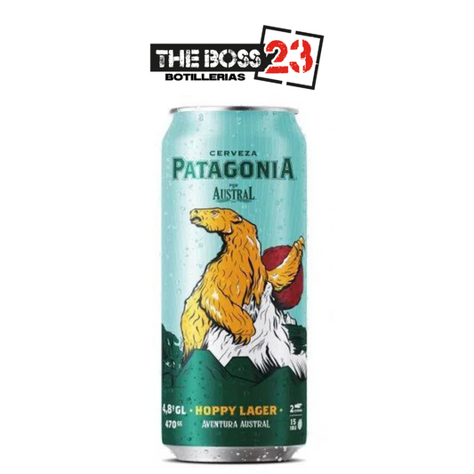 Cerveza Austral Hoppy lager lata 473ml