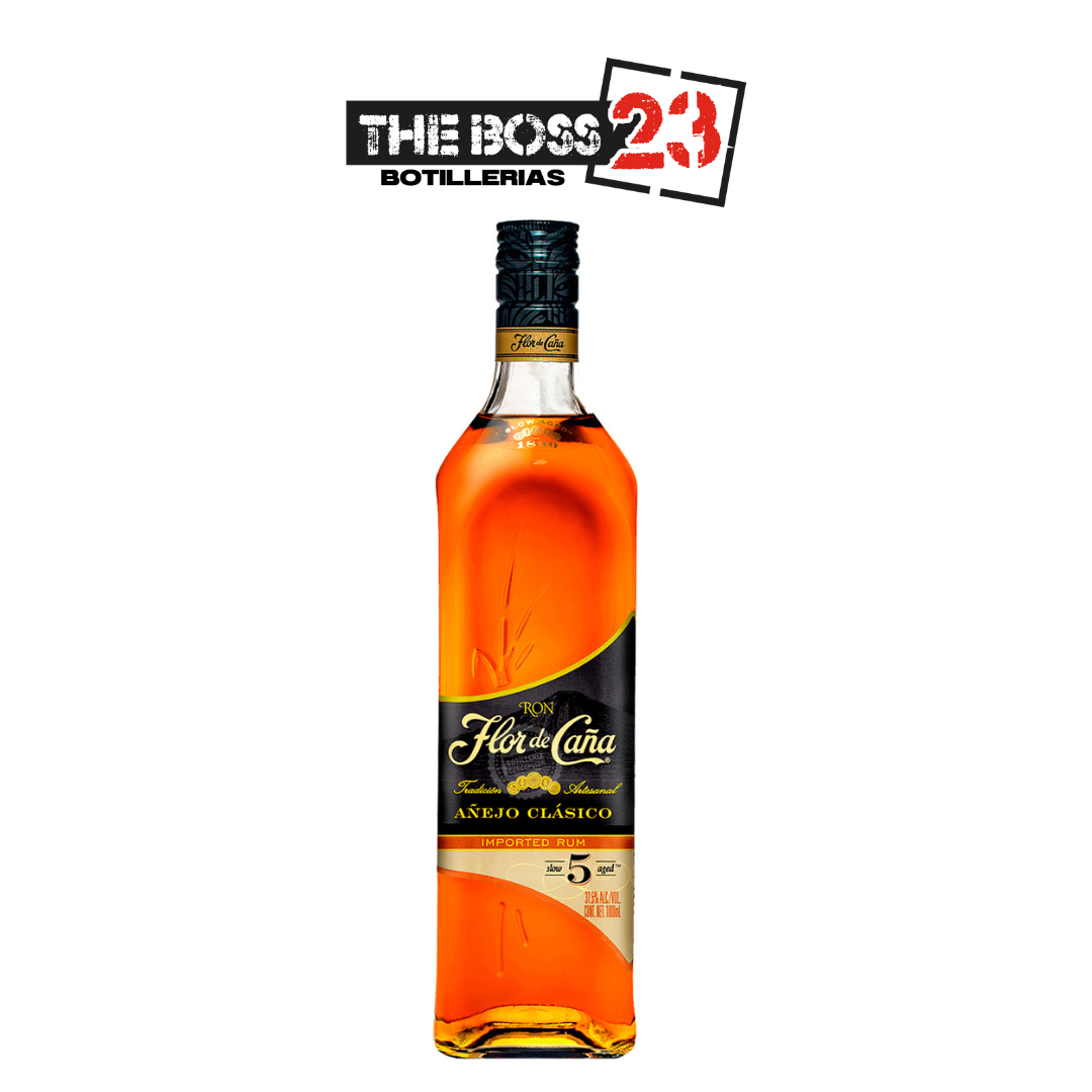 Ron Flor de Caña Añejo oro 37.5° 1L